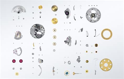 how many parts are in rolex watch